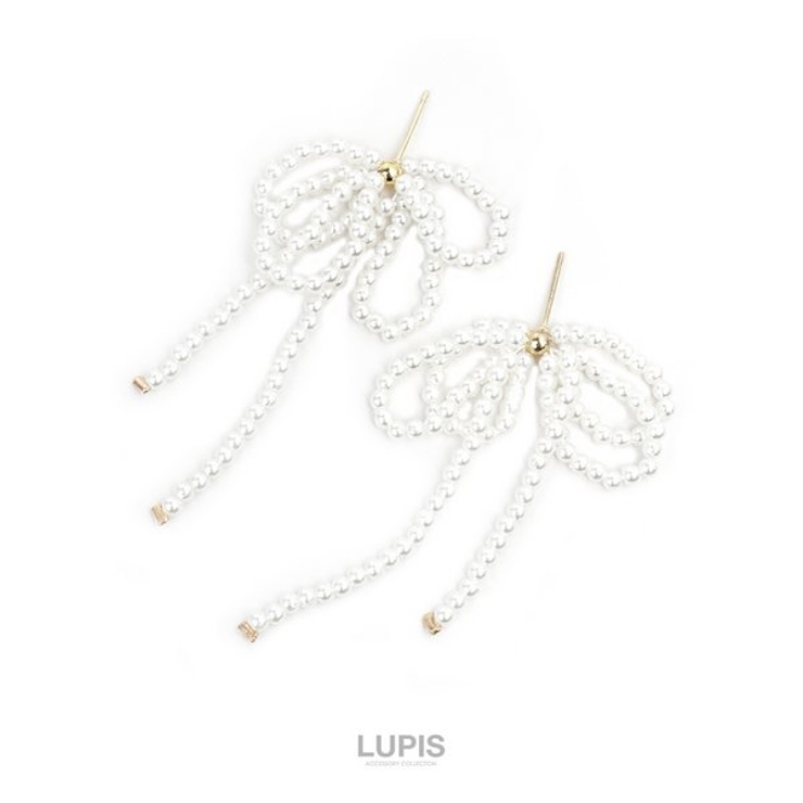 パールリボンピアス【S925ポスト】 | LUPIS | 詳細画像2 