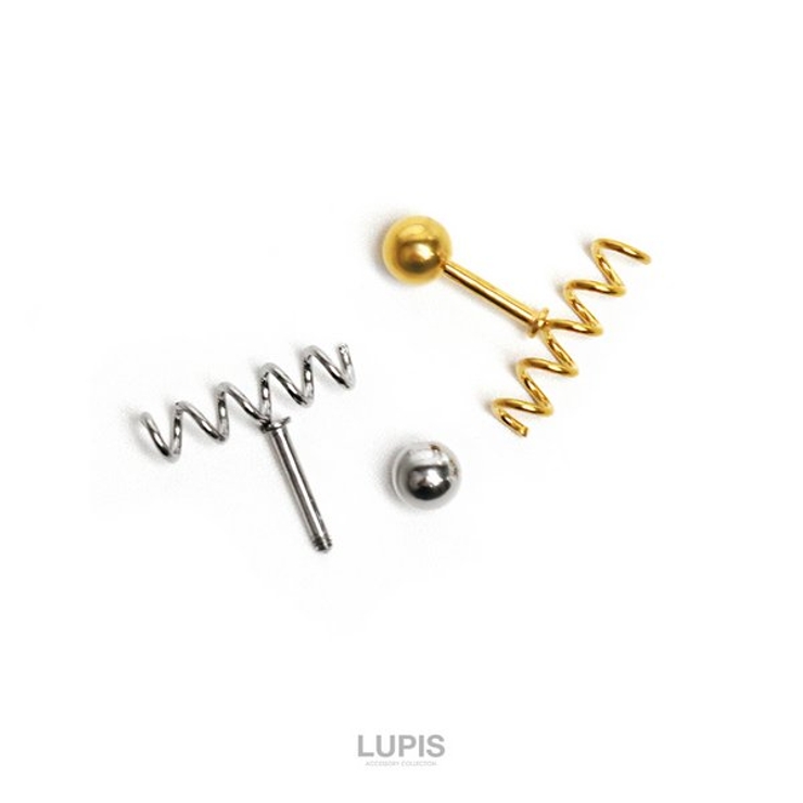 【18G】スプリングストレートバーベルボディピアス 【サージカルステンレス 31… | LUPIS | 詳細画像2 