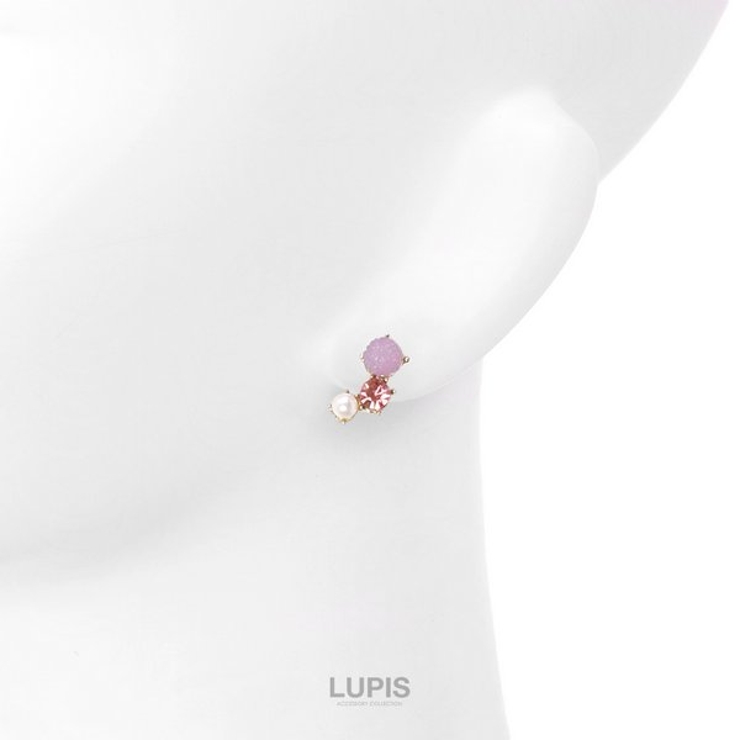 ミラーボールビジューパールピアス | LUPIS | 詳細画像3 
