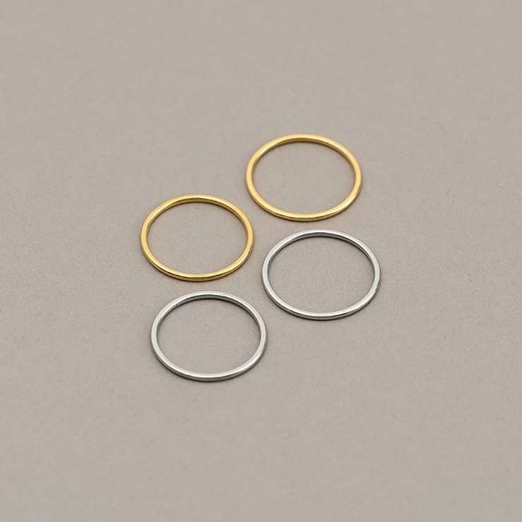 【金属アレルギー対応 316L】1mmシンプルステンレスリング | LUPIS | 詳細画像9 