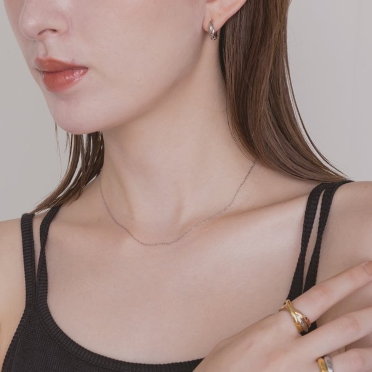 【金属アレルギー対応 316L】スキンチェーンステンレスネックレス | LUPIS | 詳細画像3 