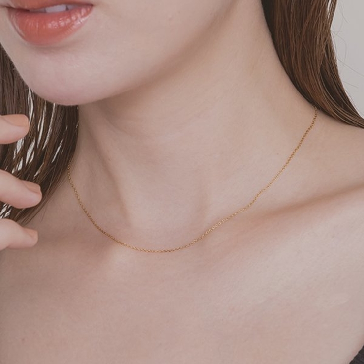 【金属アレルギー対応 316L】スキンチェーンステンレスネックレス | LUPIS | 詳細画像4 