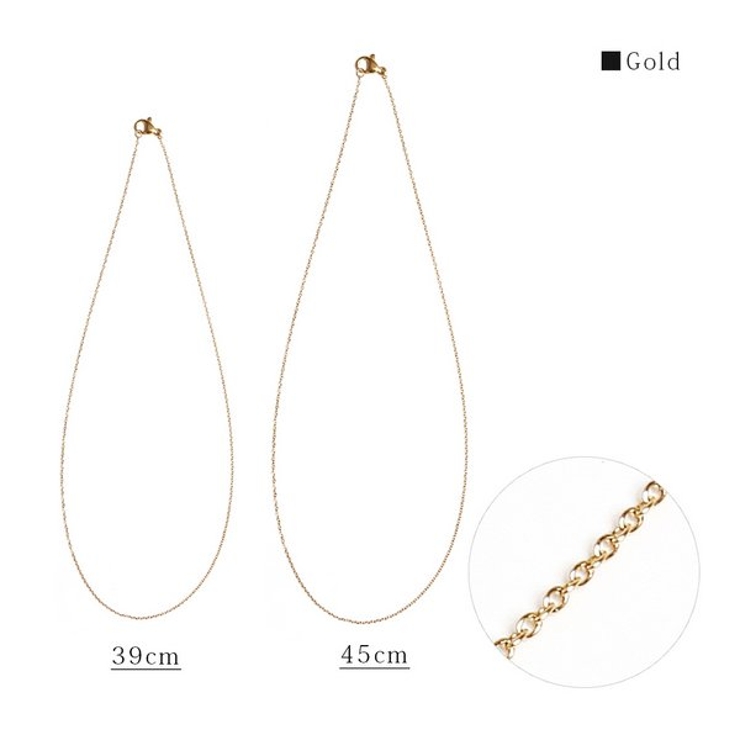 【金属アレルギー対応 316L】スキンチェーンステンレスネックレス | LUPIS | 詳細画像12 