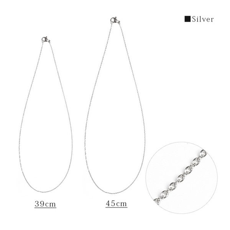 【金属アレルギー対応 316L】スキンチェーンステンレスネックレス | LUPIS | 詳細画像13 