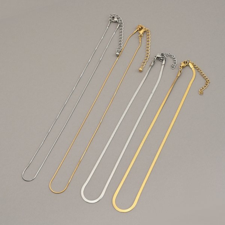 【金属アレルギー対応 316L】スネークチェーンステンレスネックレス | LUPIS | 詳細画像7 