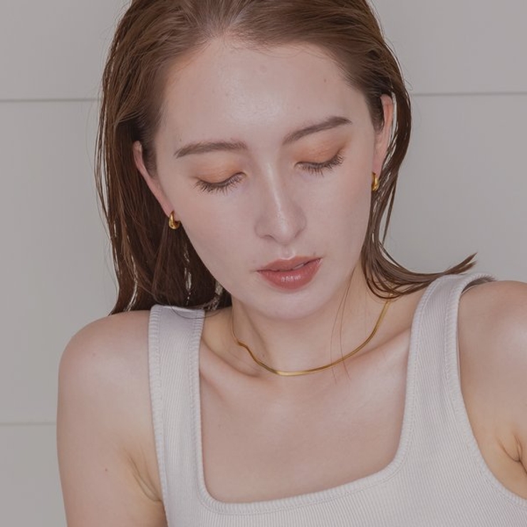 【金属アレルギー対応 316L】ドロッププチステンレスフープピアス | LUPIS | 詳細画像5 