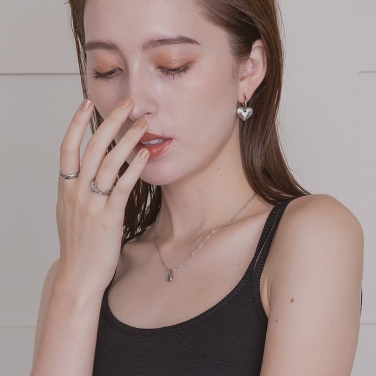 【金属アレルギー対応 316L】ドロップステンレスネックレス | LUPIS | 詳細画像2 