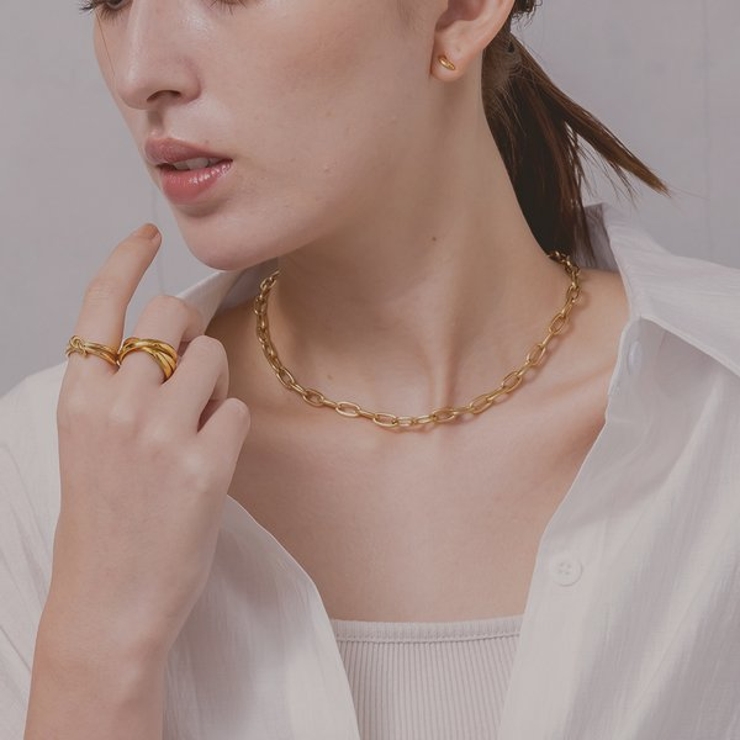 【金属アレルギー対応 316L】メタルチェーンステンレスネックレス | LUPIS | 詳細画像4 