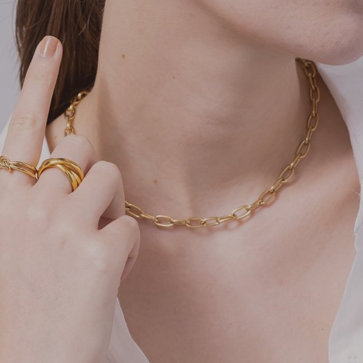 【金属アレルギー対応 316L】メタルチェーンステンレスネックレス | LUPIS | 詳細画像5 