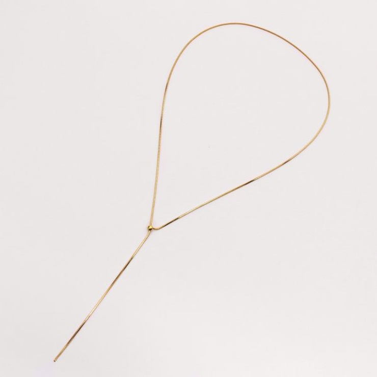 【金属アレルギー対応 316L】スネークチェーンラリエットステンレスネックレス | LUPIS | 詳細画像7 