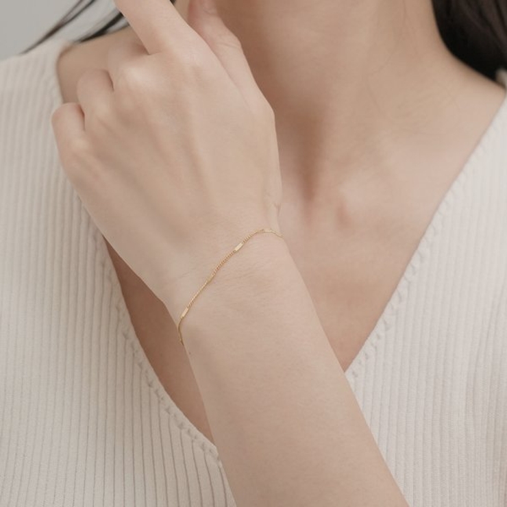 【金属アレルギー対応 316L】ステーションステンレスブレスレット | LUPIS | 詳細画像1 