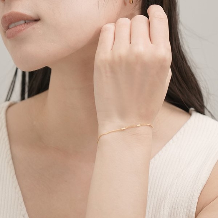 【金属アレルギー対応 316L】ステーションステンレスブレスレット | LUPIS | 詳細画像2 