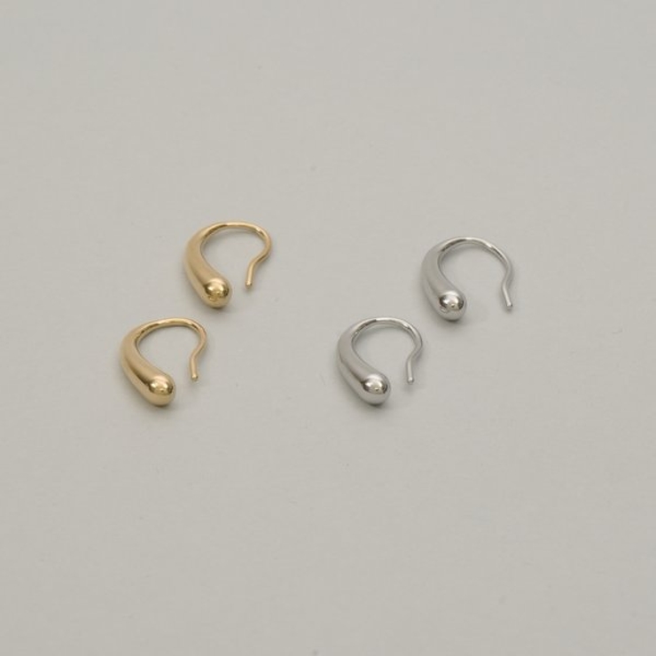 【金属アレルギー対応 316L】ドロップステンレスフックピアス | LUPIS | 詳細画像4 