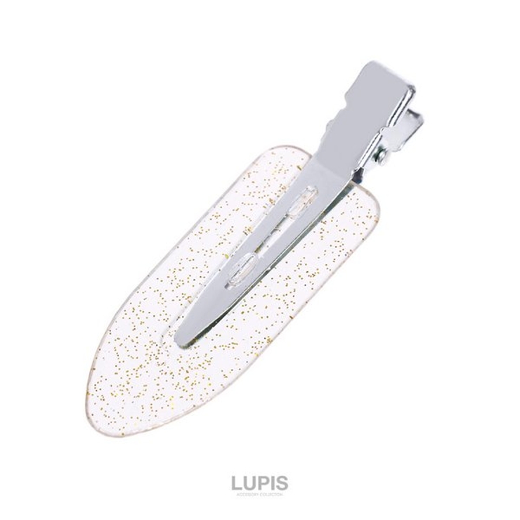 クリアラメ | ≪1個入り≫跡がつかないヘアクリップ | LUPIS