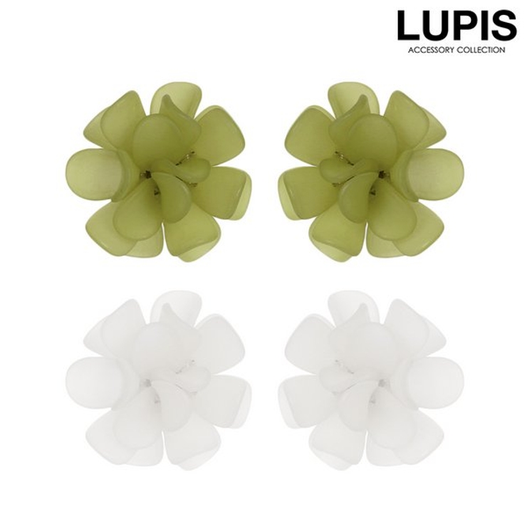 マットフラワーピアス 【シルバー925ポスト S925ポスト | LUPIS | 詳細画像1 