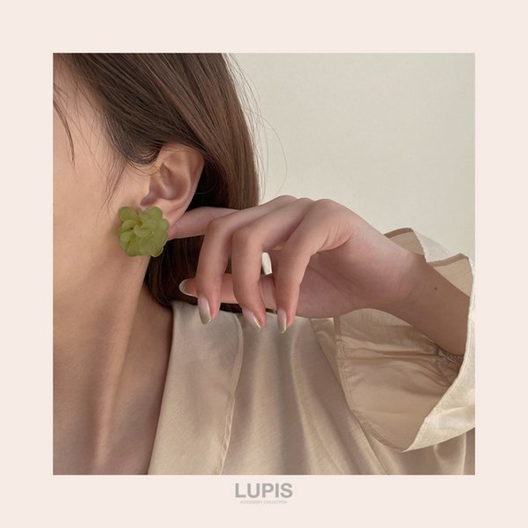 マットフラワーピアス 【シルバー925ポスト S925ポスト | LUPIS | 詳細画像7 