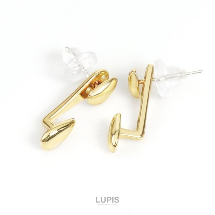 ツインドロップピアス【S925ポスト バックキャッチピアス】[品番