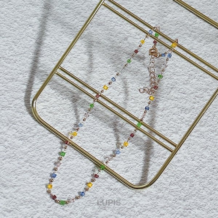 キューブビーズチョーカーネックレス 【チョーカー ネックレス | LUPIS | 詳細画像4 