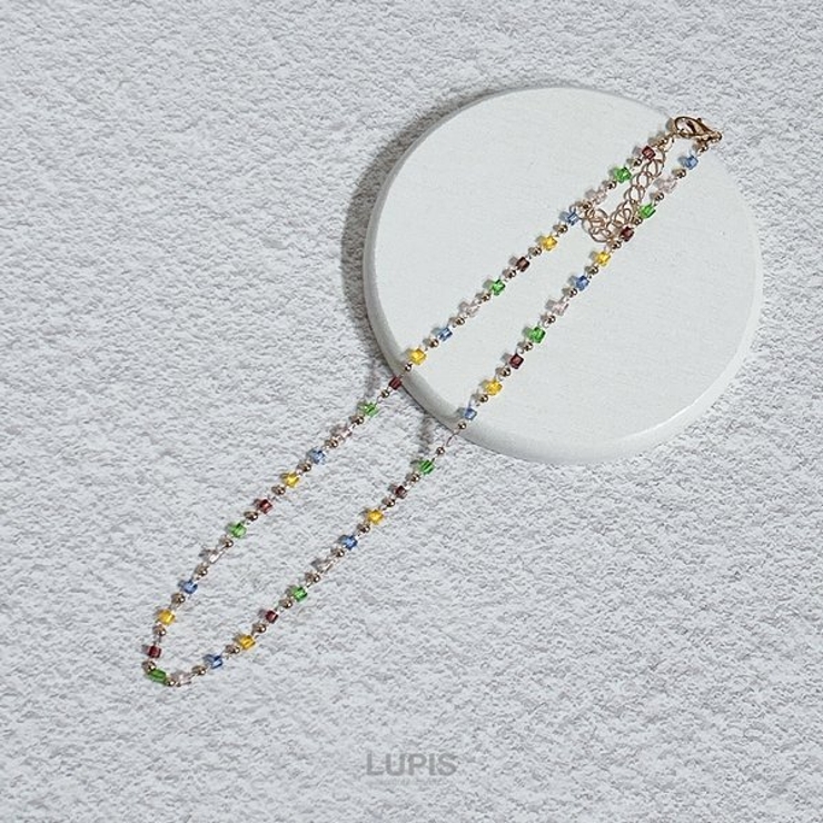 キューブビーズチョーカーネックレス 【チョーカー ネックレス | LUPIS | 詳細画像5 