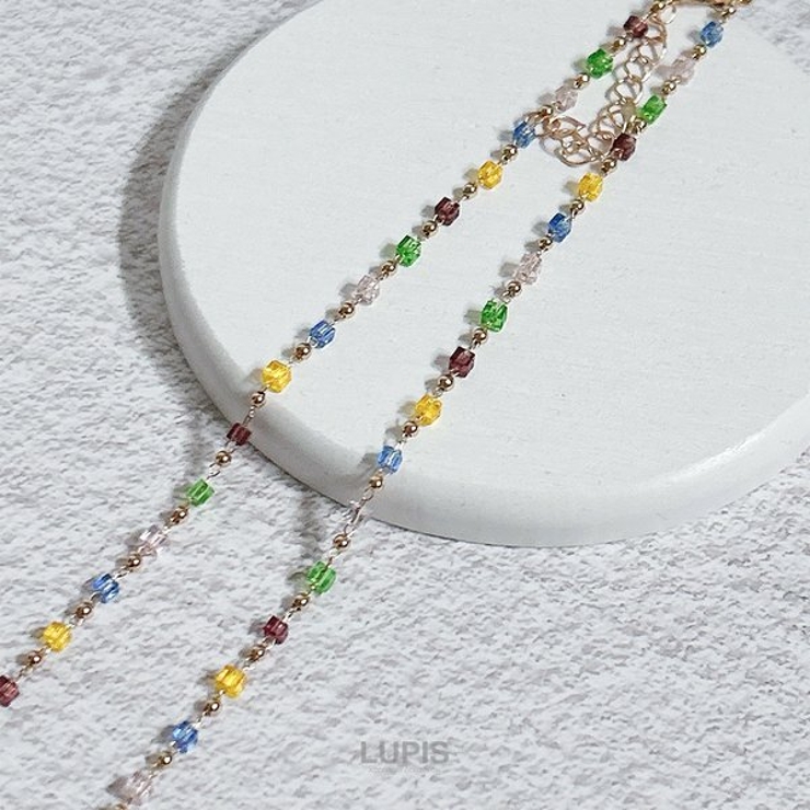 キューブビーズチョーカーネックレス 【チョーカー ネックレス | LUPIS | 詳細画像6 