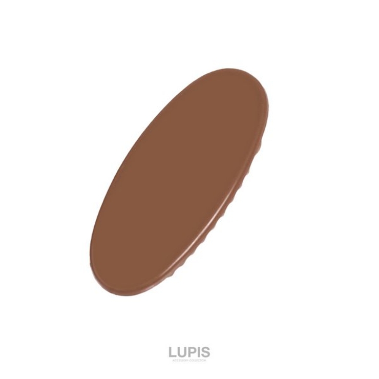 ブラウン | オーバルミニヘアクリップ【小さめ ヘアアクセサリー】 | LUPIS