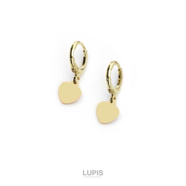 ハートプレートプチフープピアス | LUPIS | 詳細画像4 