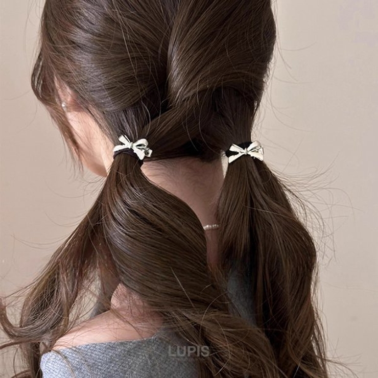 ≪1個入≫メタルリボンミニヘアクリップ | LUPIS | 詳細画像8 