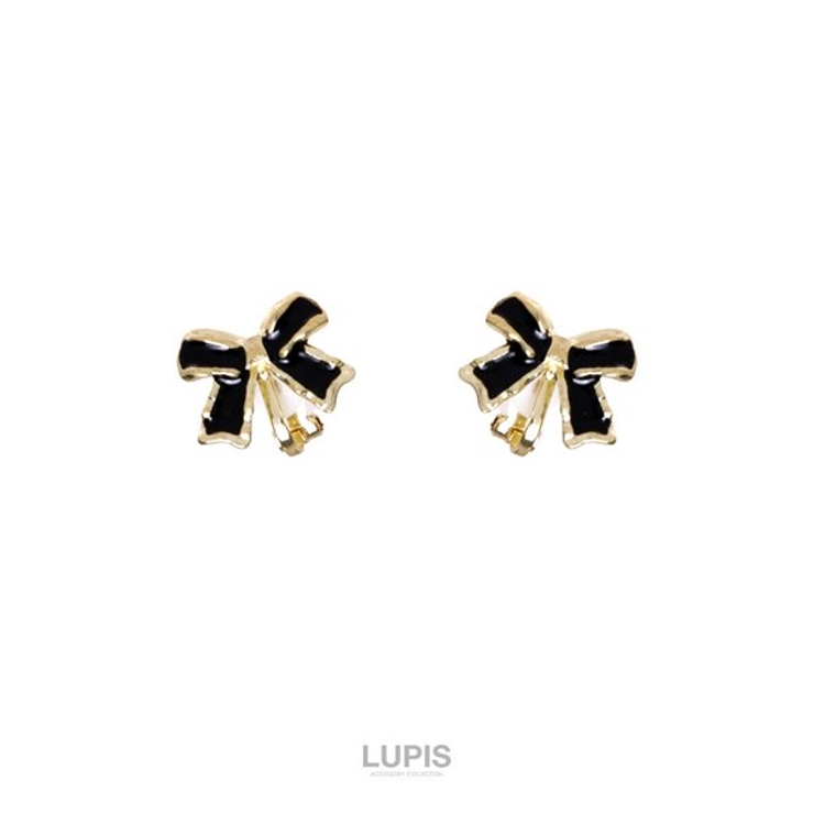 モノトーンリボンイヤリング【クリップ式】 | LUPIS | 詳細画像4 