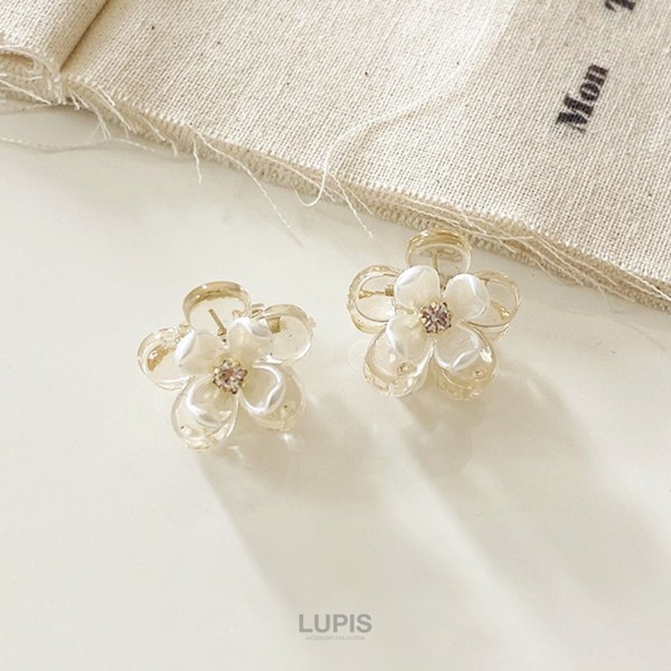 ≪1個入り≫エレガントフラワーミニヘアクリップ | LUPIS | 詳細画像7 