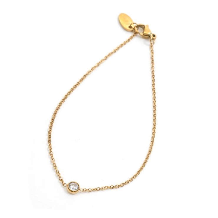 【金属アレルギー対応 316L】ソリティアストーンブレスレット | LUPIS | 詳細画像7 