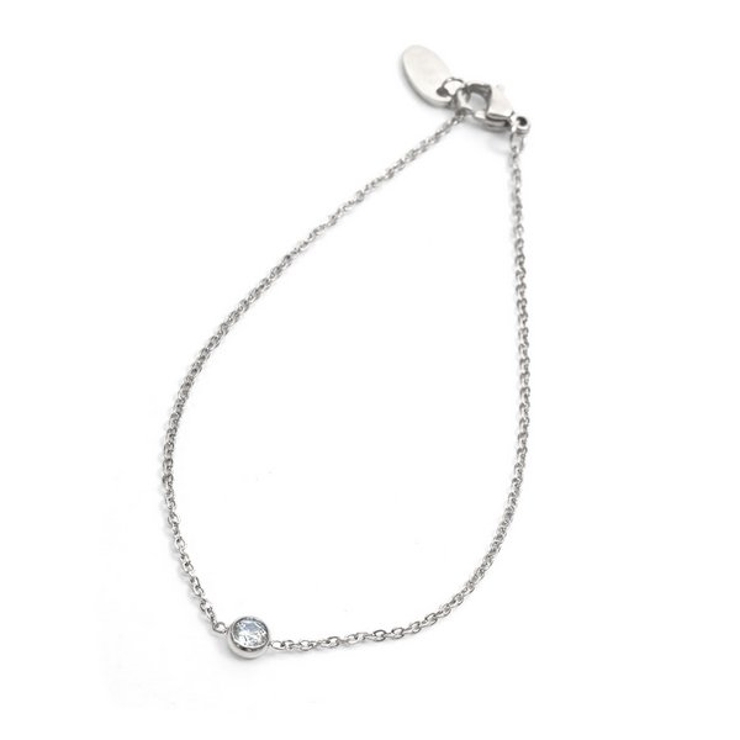 【金属アレルギー対応 316L】ソリティアストーンブレスレット | LUPIS | 詳細画像8 