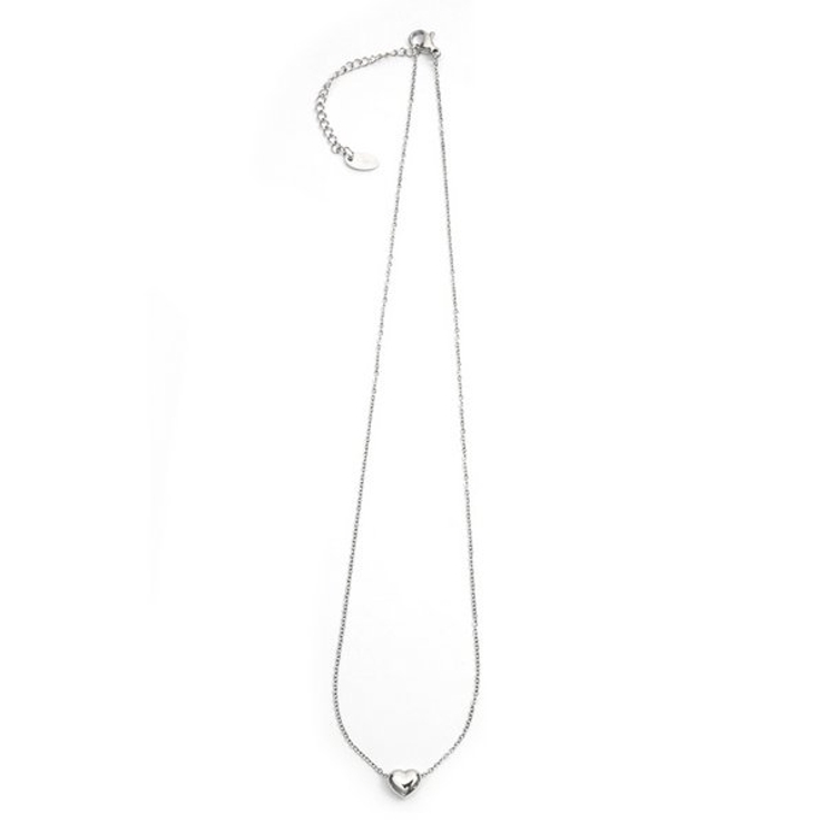 【金属アレルギー対応 316L】ぷっくりハートスレンレスネックレス | LUPIS | 詳細画像6 