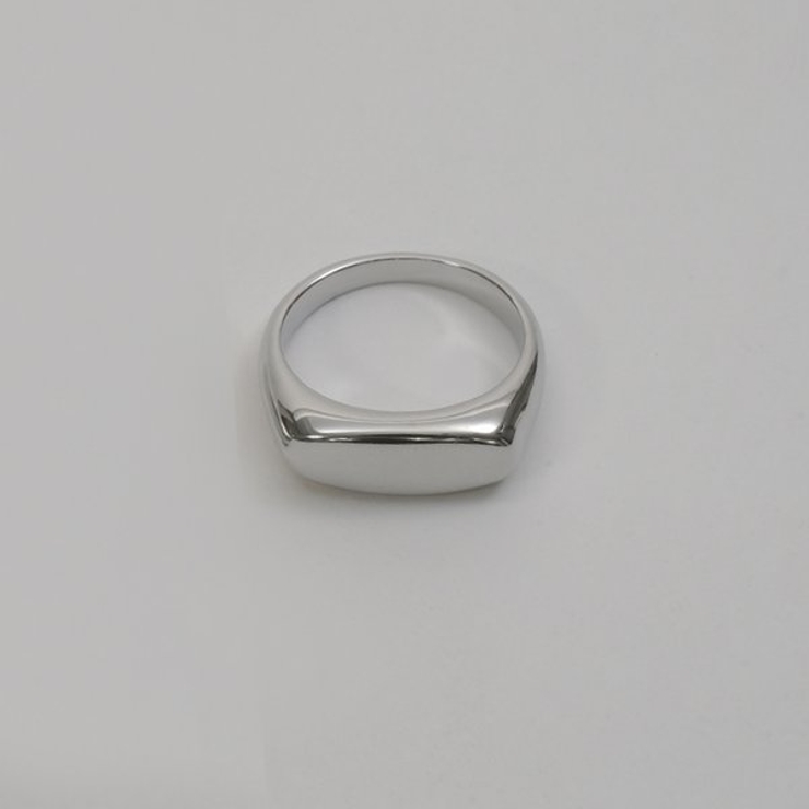 【金属アレルギー対応 316L】オーバルステンレスシグネットリング | LUPIS | 詳細画像7 