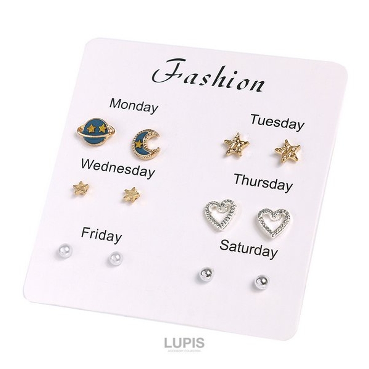 ギャラクシーパールハートピアスセット【小ぶり セットピアス】 | LUPIS | 詳細画像2 