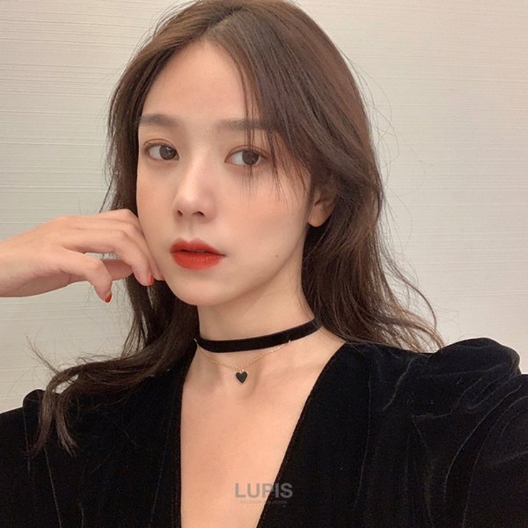 ハート×ベロアチョーカーネックレス | LUPIS | 詳細画像3 