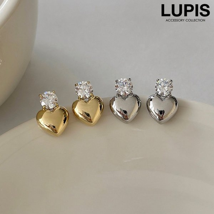 ストーン×ハートピアス | LUPIS | 詳細画像1 