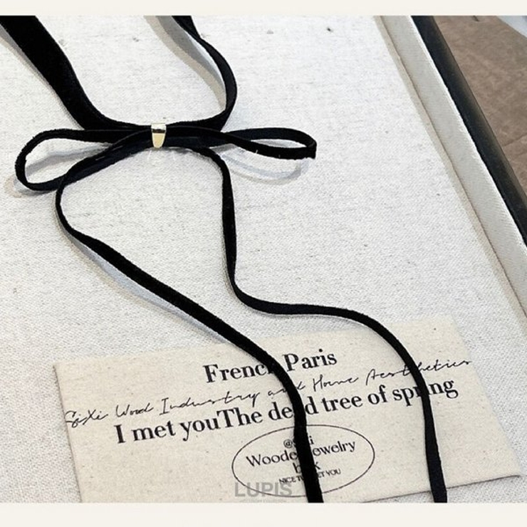 ベロアリボンチョーカーネックレス | LUPIS | 詳細画像3 