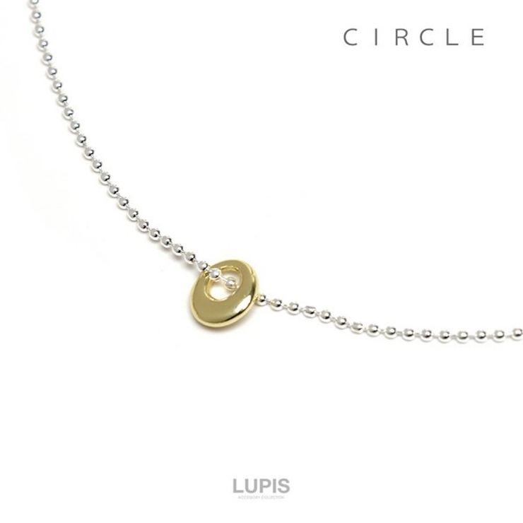 サークル | ワンポイントボールチェーンネックレス | LUPIS
