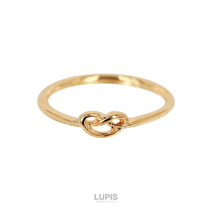 ゴールド | ノットラインシンプルピンキーファランジリング(ミディリング)【指輪】 | LUPIS