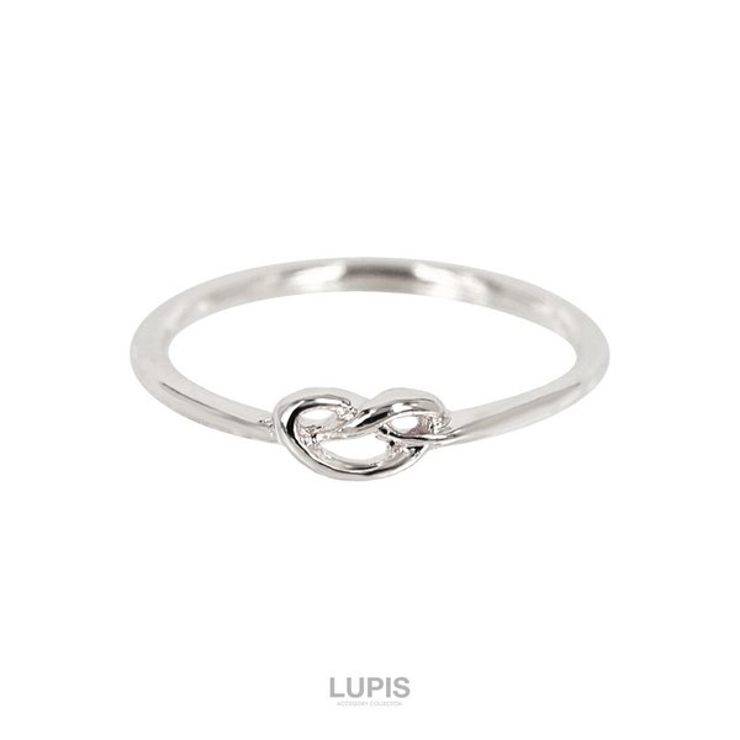 シルバー | ノットラインシンプルピンキーファランジリング(ミディリング)【指輪】 | LUPIS