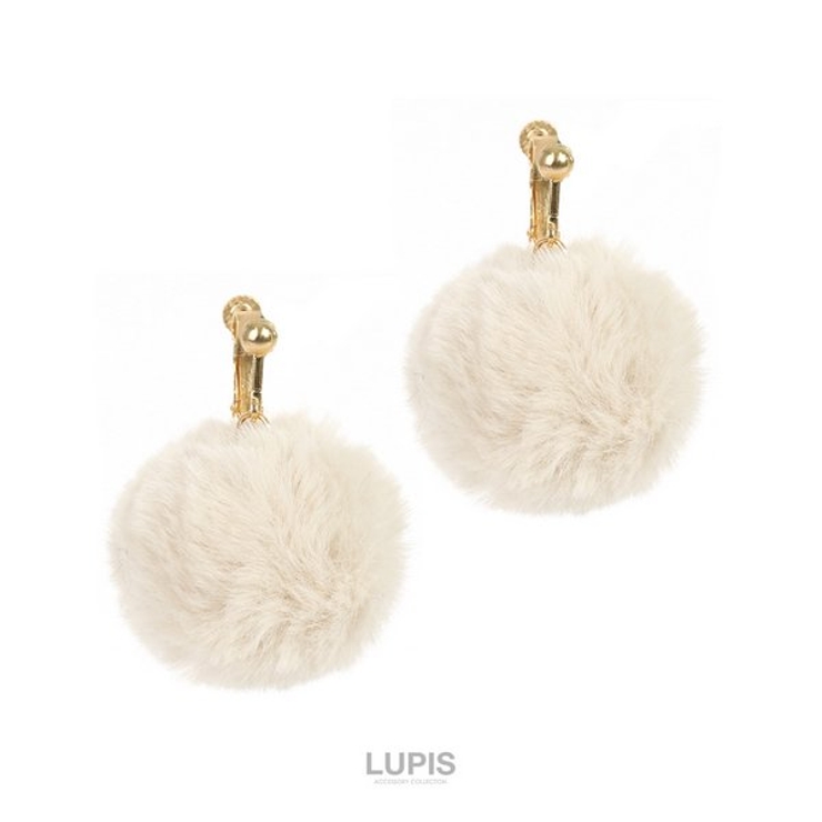 ポンポンイヤリング【ネジバネ式】 | LUPIS | 詳細画像2 