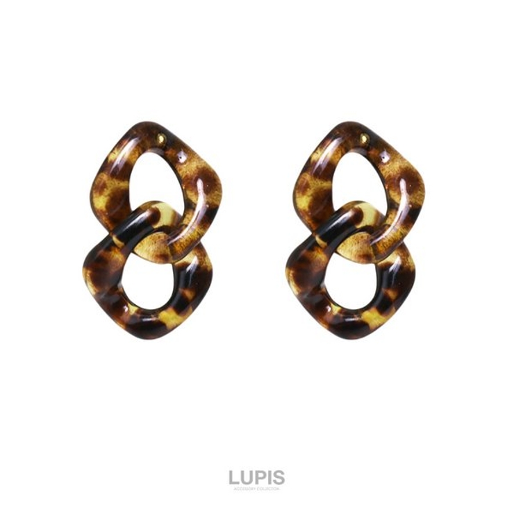 べっ甲チェーンピアス | LUPIS | 詳細画像2 