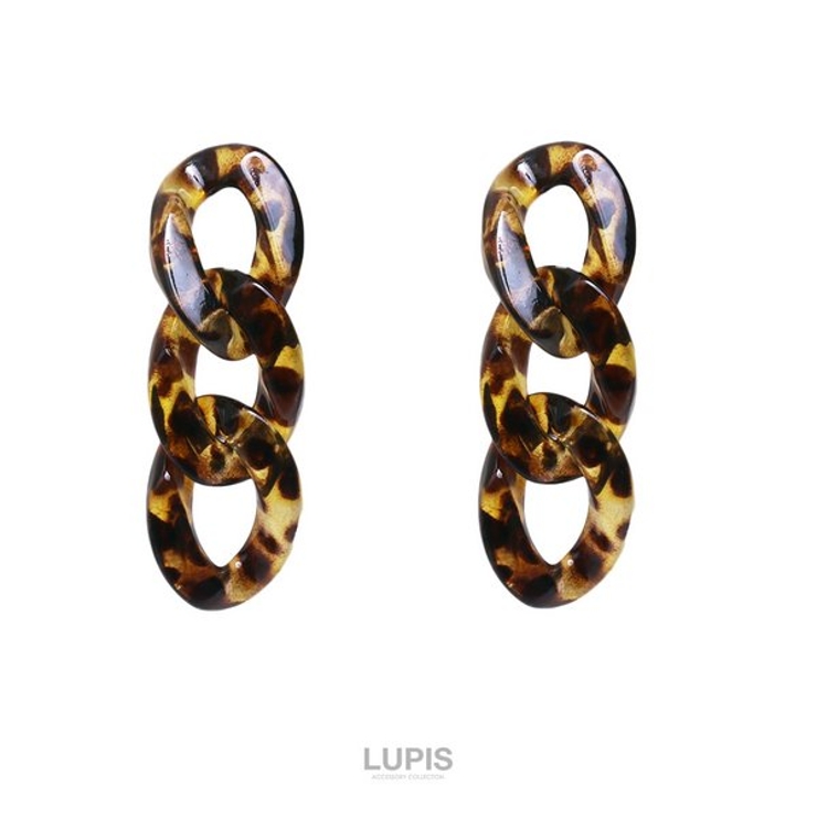 べっ甲チェーンピアス | LUPIS | 詳細画像3 