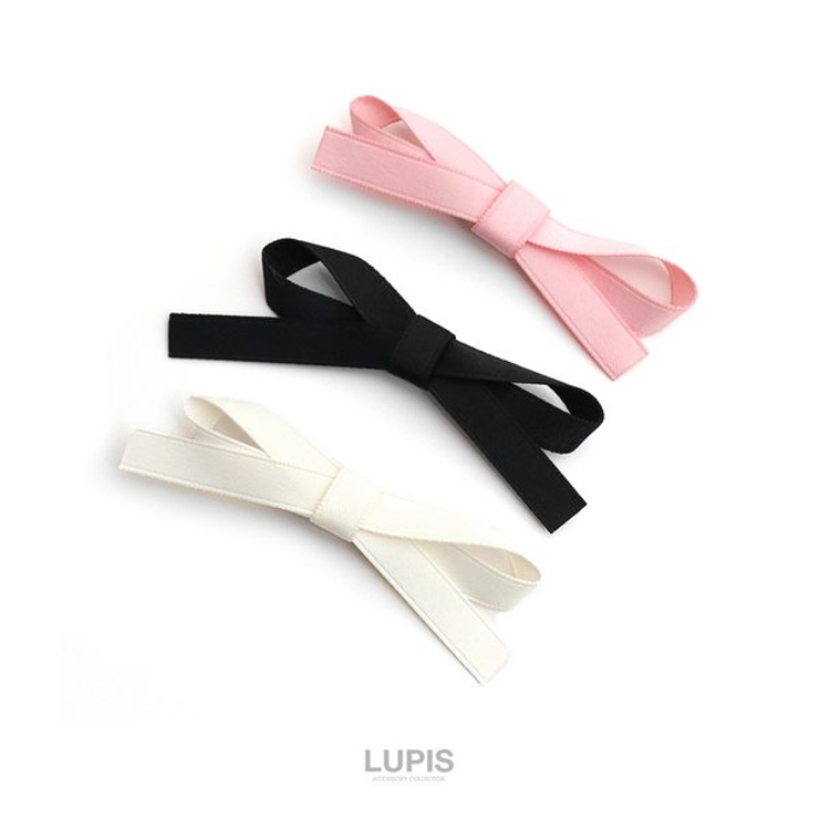 マットサテンリボンヘアクリップ | LUPIS | 詳細画像2 