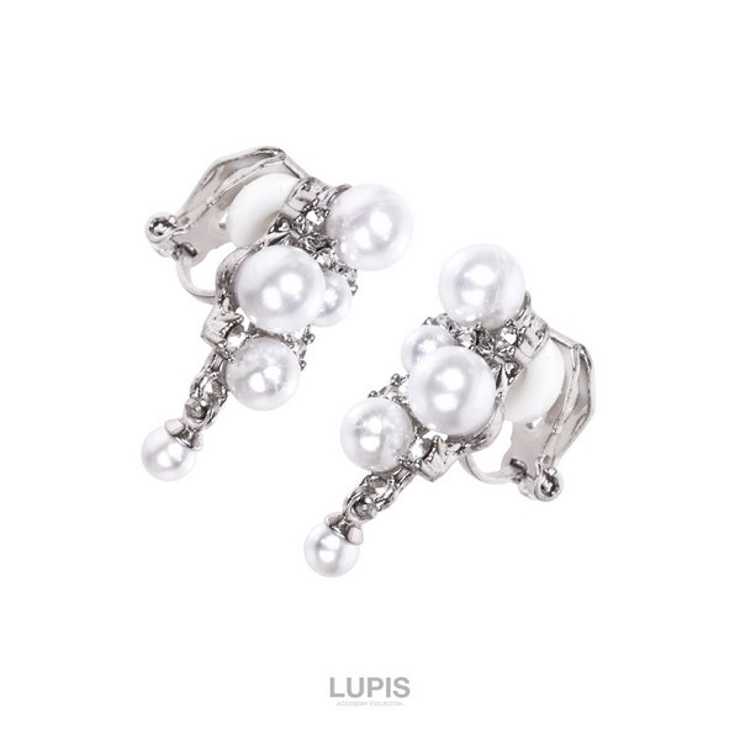 パール×ストーンラグジュアリーイヤリング | LUPIS | 詳細画像2 