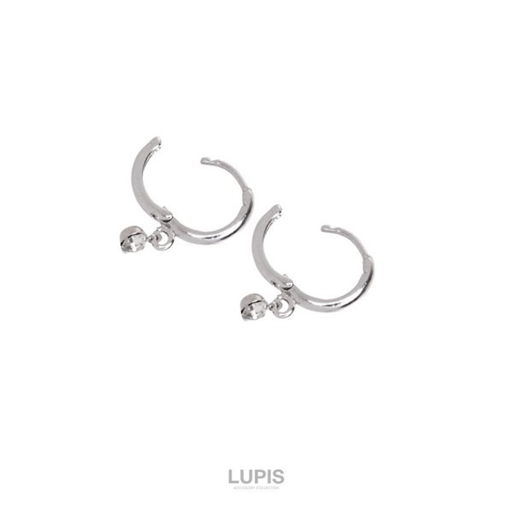 ソリティアストーンフープピアス | LUPIS | 詳細画像2 