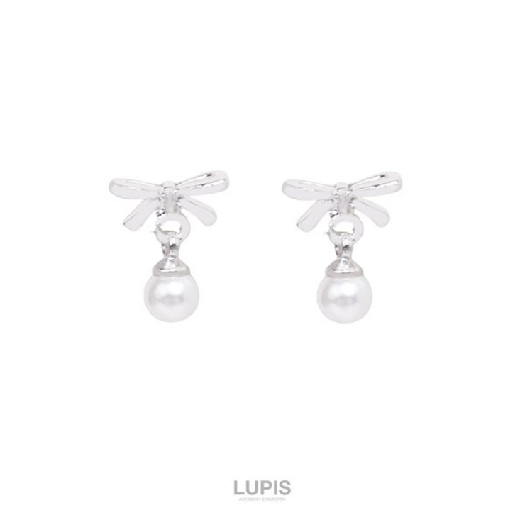 【S925ポスト】リボン×パールピアス | LUPIS | 詳細画像2 