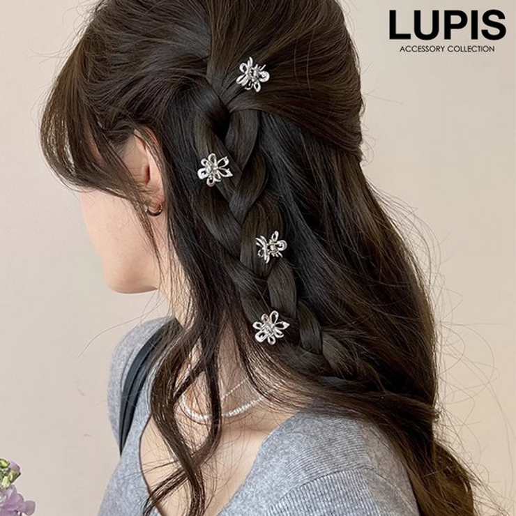 ≪1個入り≫メタルフラワープチヘアクリップ | LUPIS | 詳細画像1 