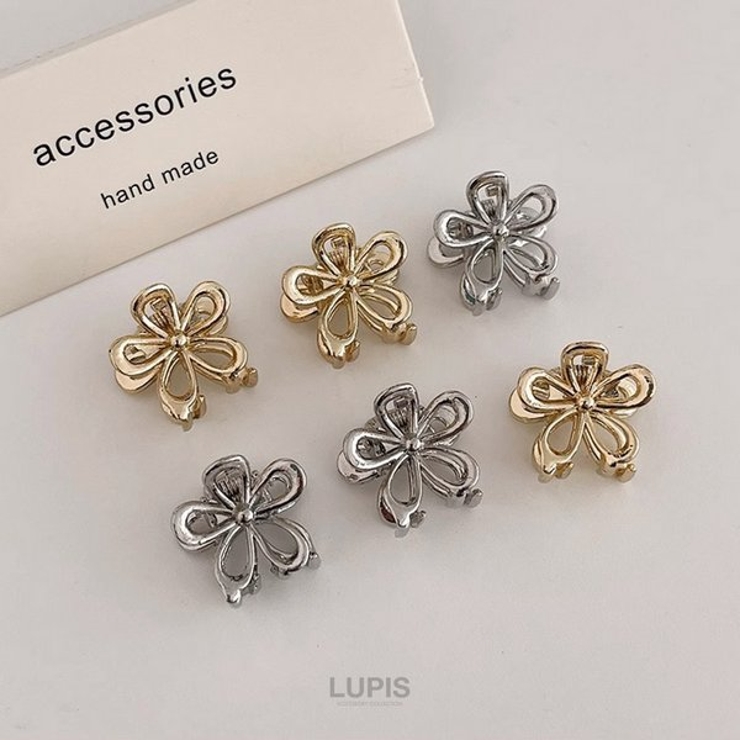 ≪1個入り≫メタルフラワープチヘアクリップ | LUPIS | 詳細画像6 