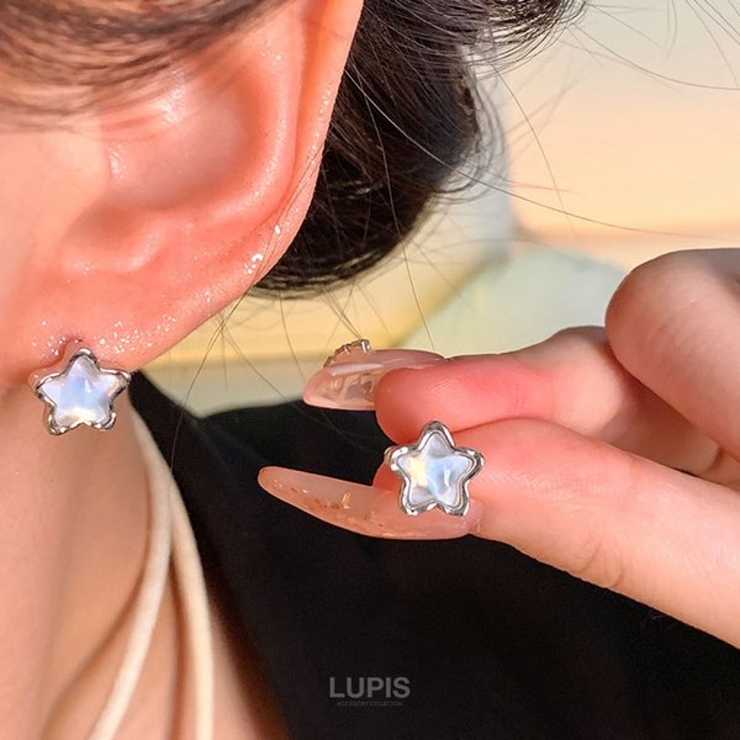 【S925ポスト】オーロラスターピアス | LUPIS | 詳細画像3 